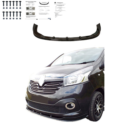 FS01.014 - Frontsplitter passend für RENAULT Trafic X82 2014-2018 mit ABE TÜV Hochglanz Schwarz