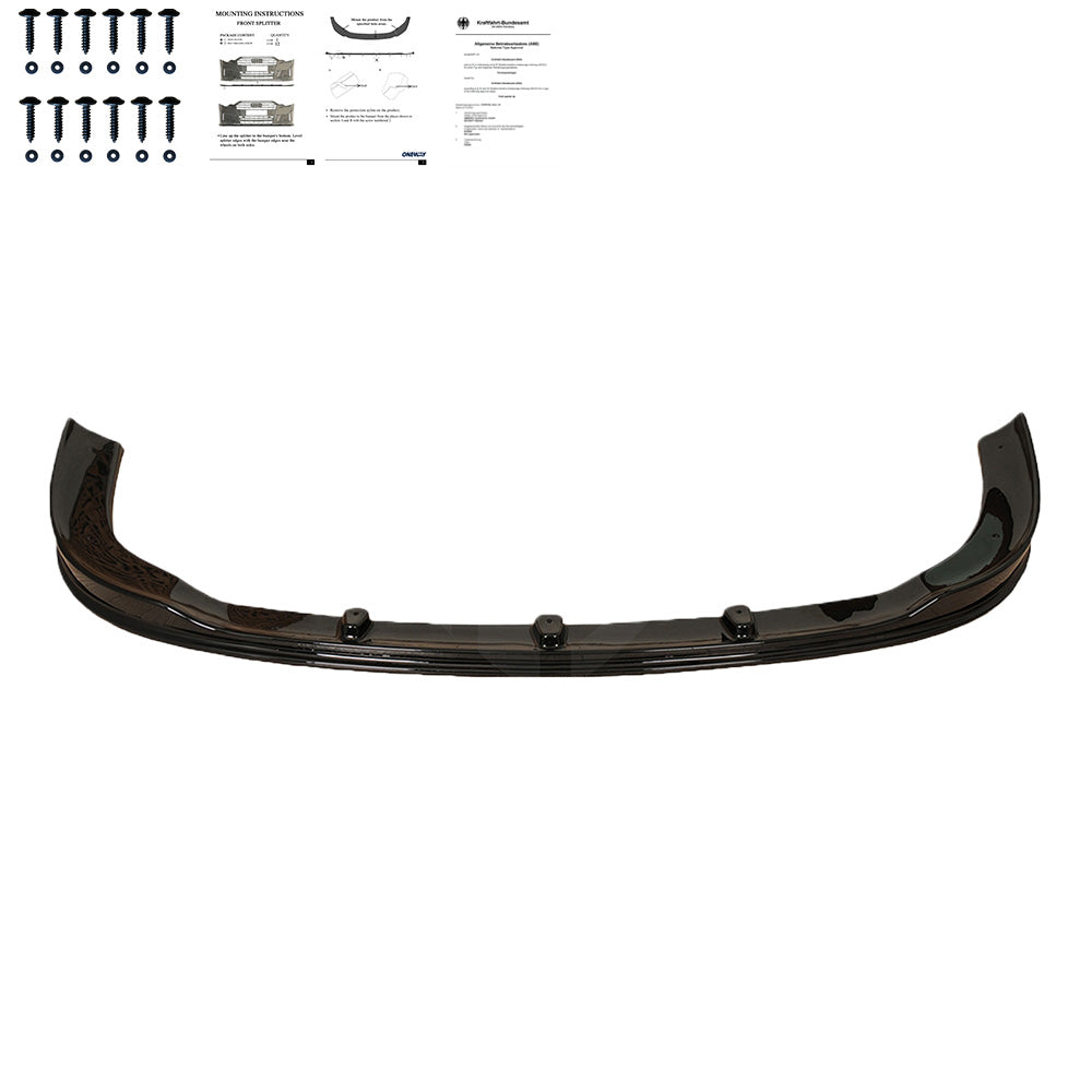 FS01.014 - Frontsplitter passend für RENAULT Trafic X82 2014-2018 mit ABE TÜV Hochglanz Schwarz