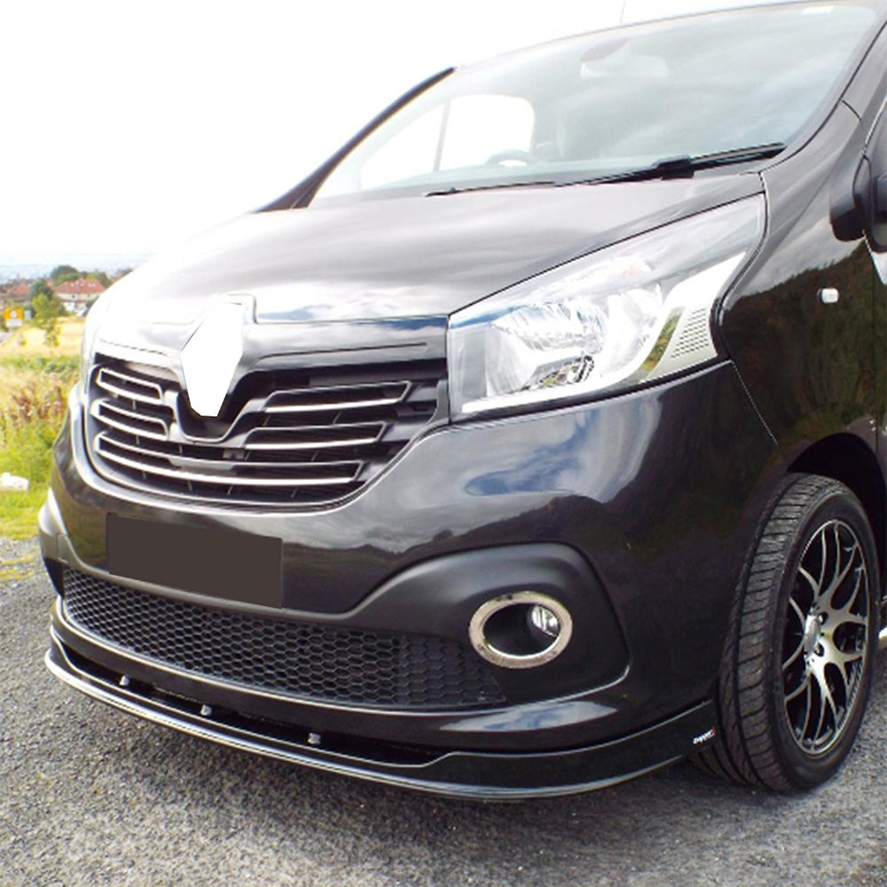 FS01.014 - Frontsplitter passend für RENAULT Trafic X82 2014-2018 mit ABE TÜV Hochglanz Schwarz