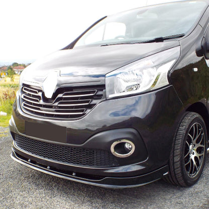 FS01.014 - Frontsplitter passend für RENAULT Trafic X82 2014-2018 mit ABE TÜV Hochglanz Schwarz