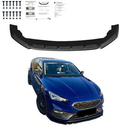 Frontsplitter passend für SEAT Leon FR MK4 2020+ mit ABE TÜV Hochglanz Schwarz