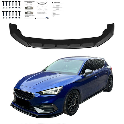 Frontsplitter passend für SEAT Leon FR MK4 2020+ mit ABE TÜV Hochglanz Schwarz