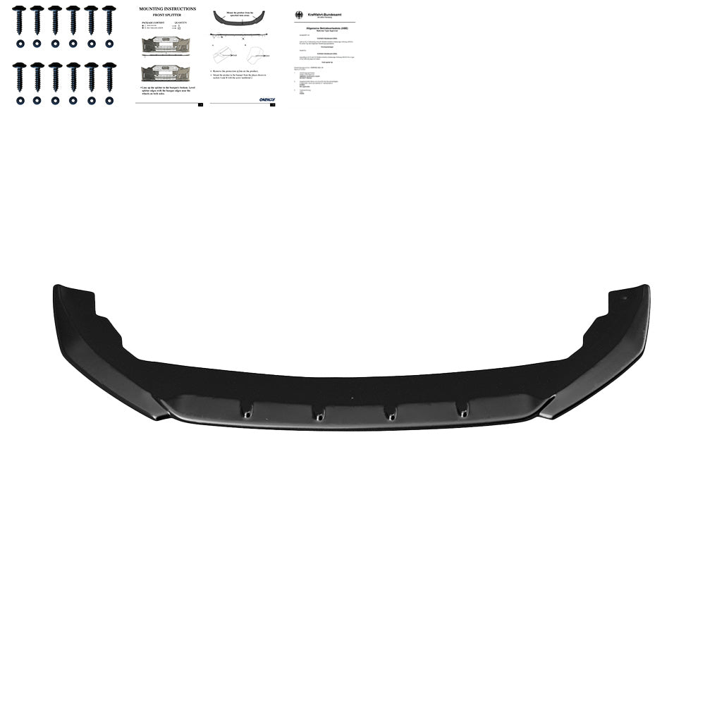 Frontsplitter passend für SEAT Leon FR MK4 2020+ mit ABE TÜV Hochglanz Schwarz