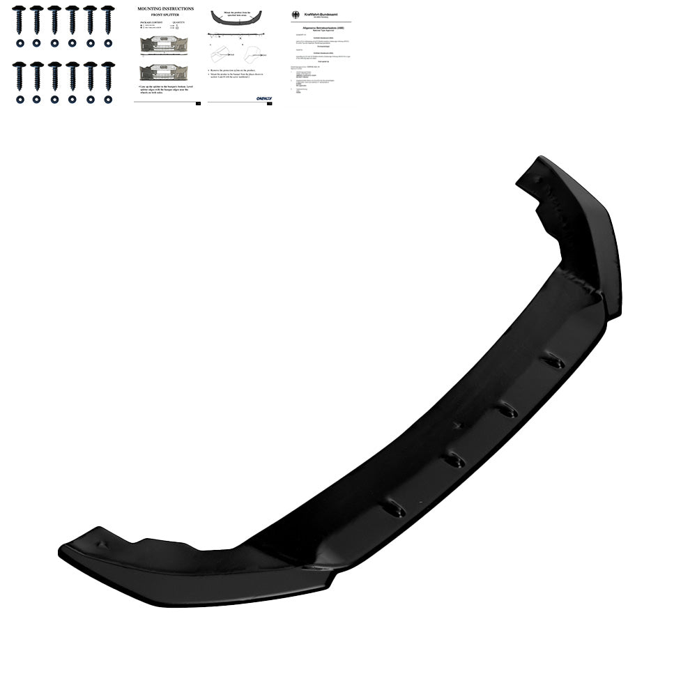 Frontsplitter passend für SEAT Leon FR MK4 2020+ mit ABE TÜV Hochglanz Schwarz