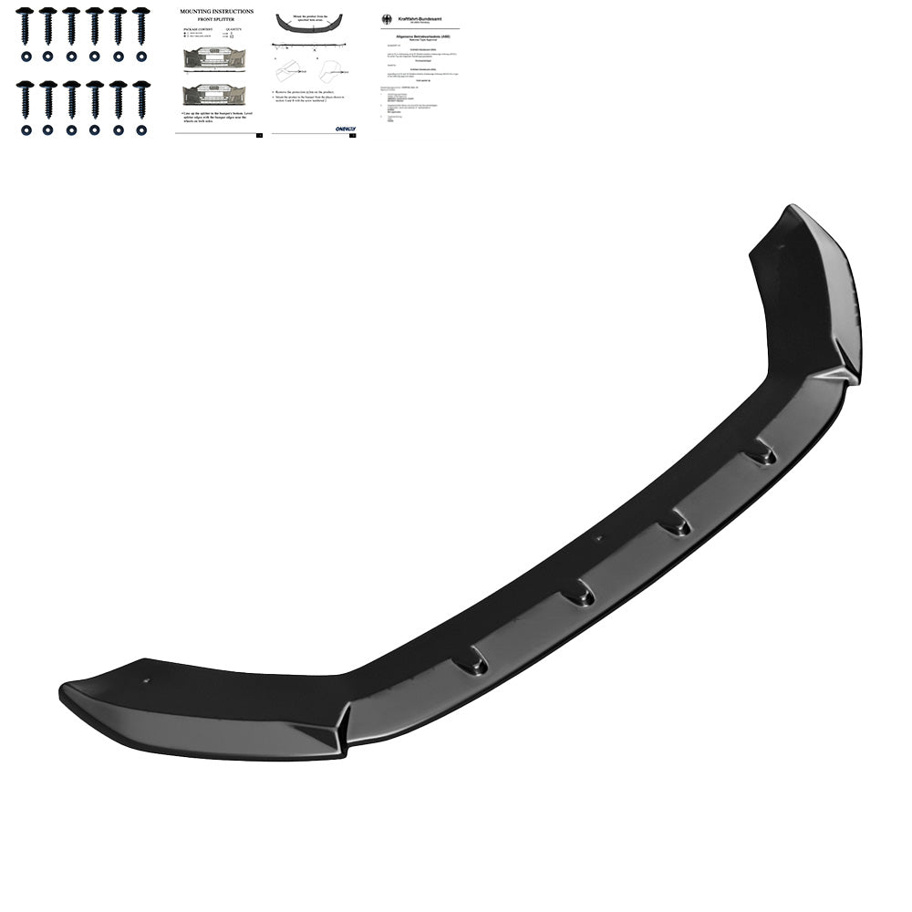 Frontsplitter passend für SEAT Leon FR MK3 2012-2016 mit ABE TÜV Hochglanz Schwarz