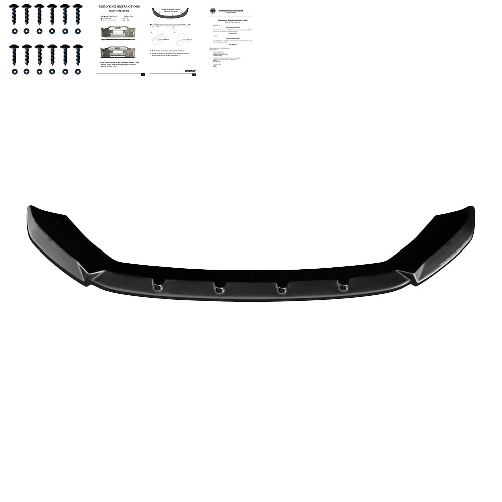 Frontsplitter passend für SEAT Leon FR MK3 2012-2016 mit ABE TÜV Hochglanz Schwarz