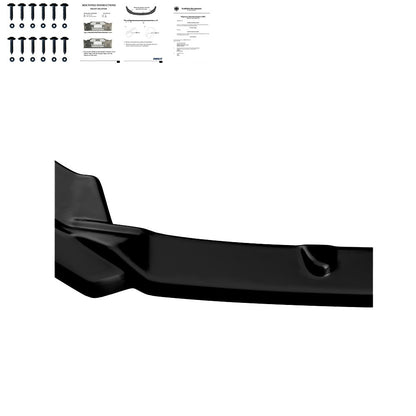 Frontsplitter passend für SEAT Ibiza Mk5 2017-2021 mit ABE TÜV Hochglanz Schwarz