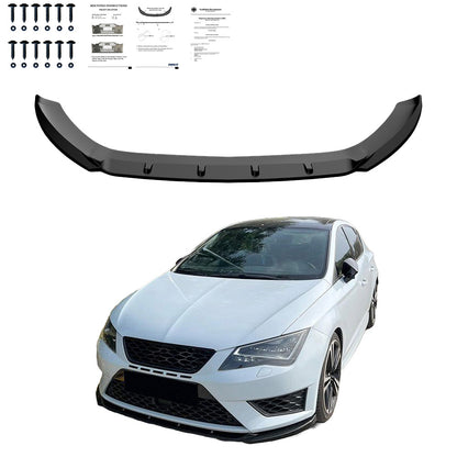 Frontsplitter passend für SEAT Leon FR MK3 2012-2016 Version 2 mit ABE TÜV Hochglanz Schwarz