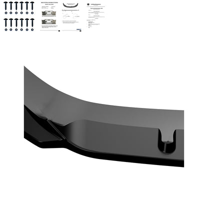 Frontsplitter passend für SEAT Leon FR MK3 2012-2016 Version 2 mit ABE TÜV Hochglanz Schwarz