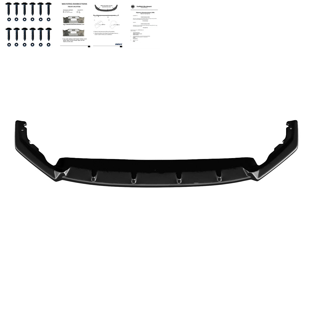 Frontsplitter passend für Skoda Octavia RS MK4 2020+ mit ABE TÜV Hochglanz Schwarz
