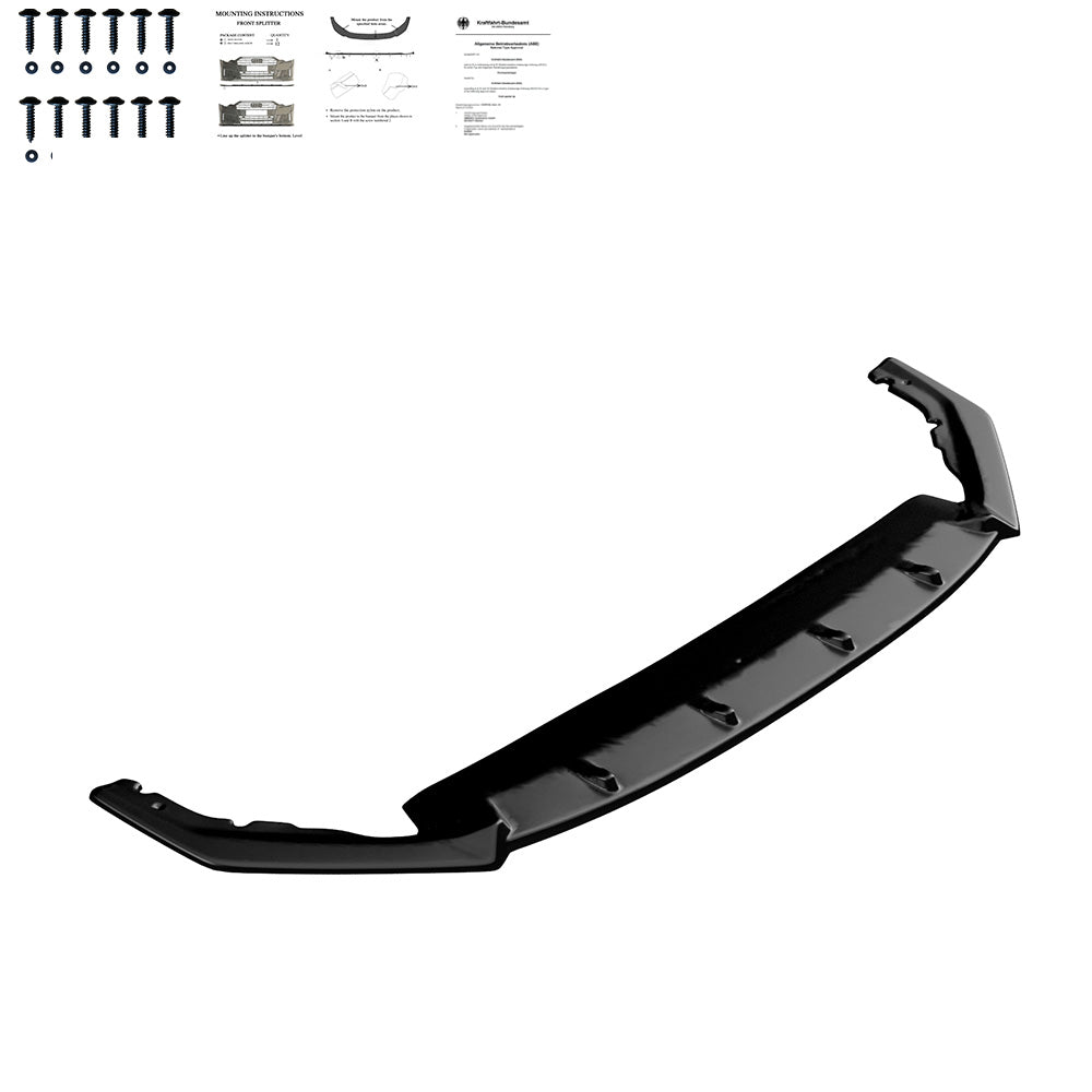 Frontsplitter passend für Skoda Octavia RS MK4 2020+ mit ABE TÜV Hochglanz Schwarz