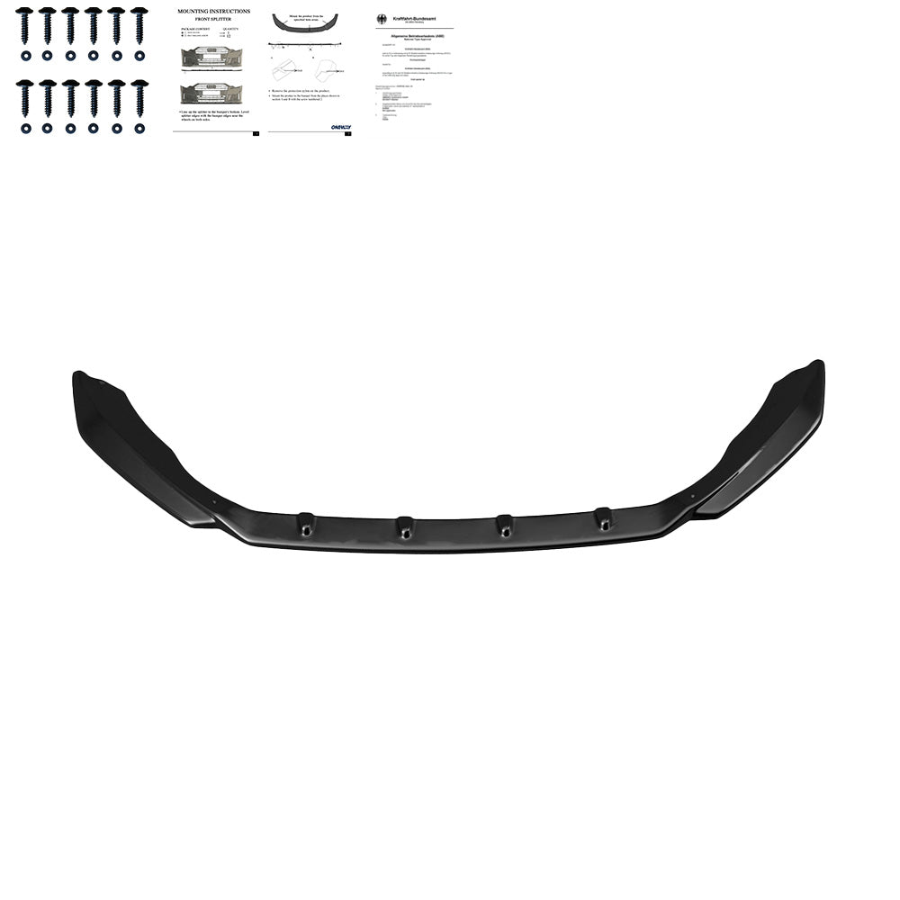 Frontsplitter passend für Skoda Octavia RS MK3 2013-2016 mit ABE TÜV Hochglanz Schwarz
