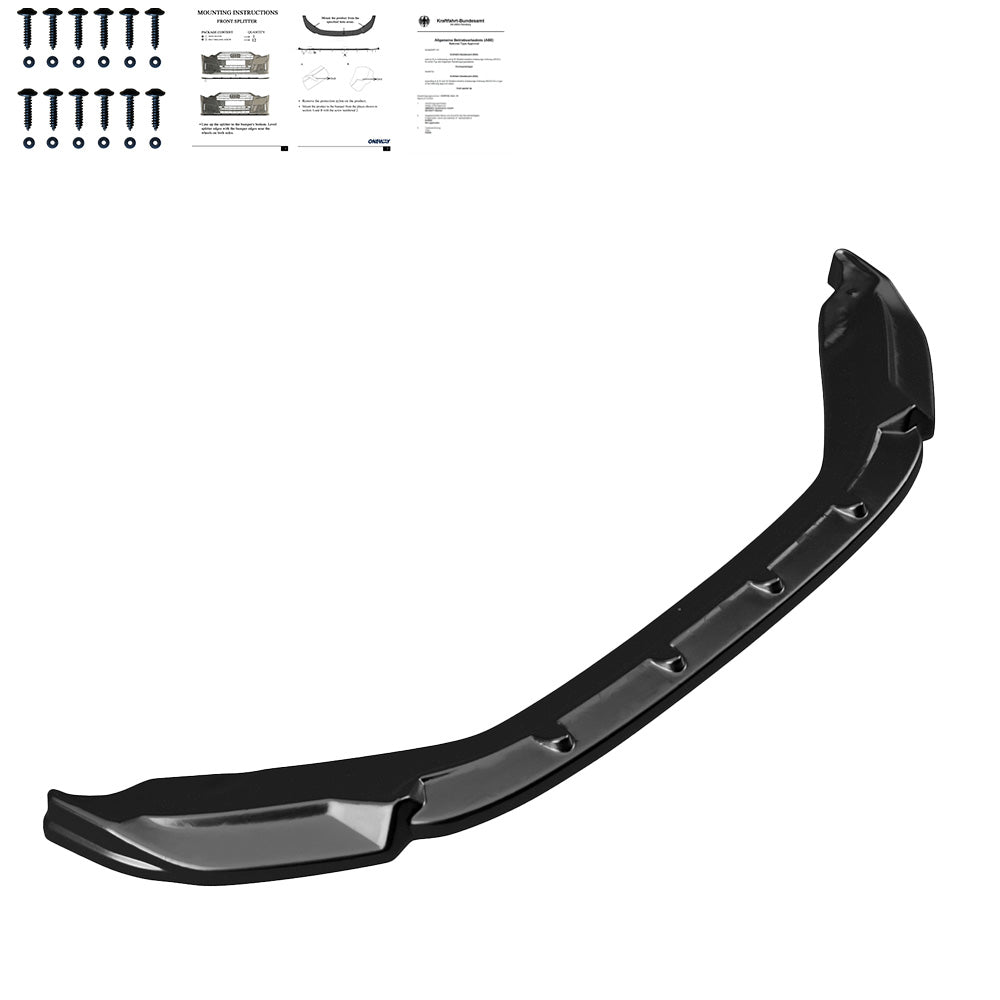 Frontsplitter passend für SKODA Kodiaq Mk1 Facelift 2021+ mit ABE TÜV Hochglanz Schwarz