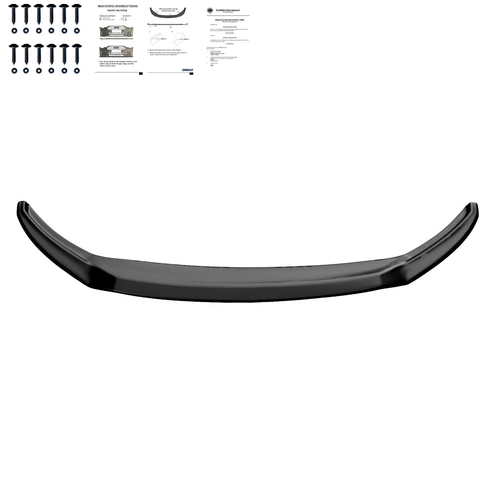 Frontsplitter passend für SKODA Superb MK3 2015-2018 mit ABE TÜV Hochglanz Schwarz