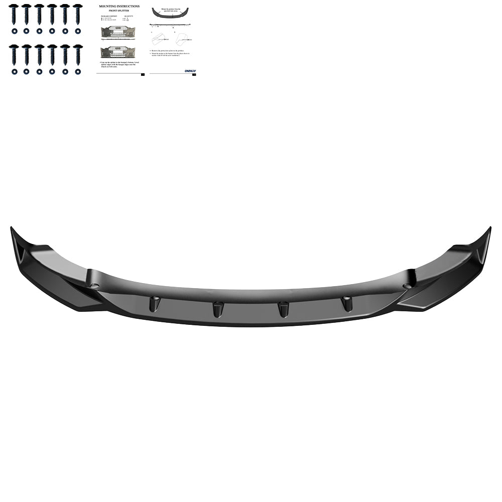Frontsplitter passend für TESLA Model Y 2020-2025 Hochglanz Schwarz
