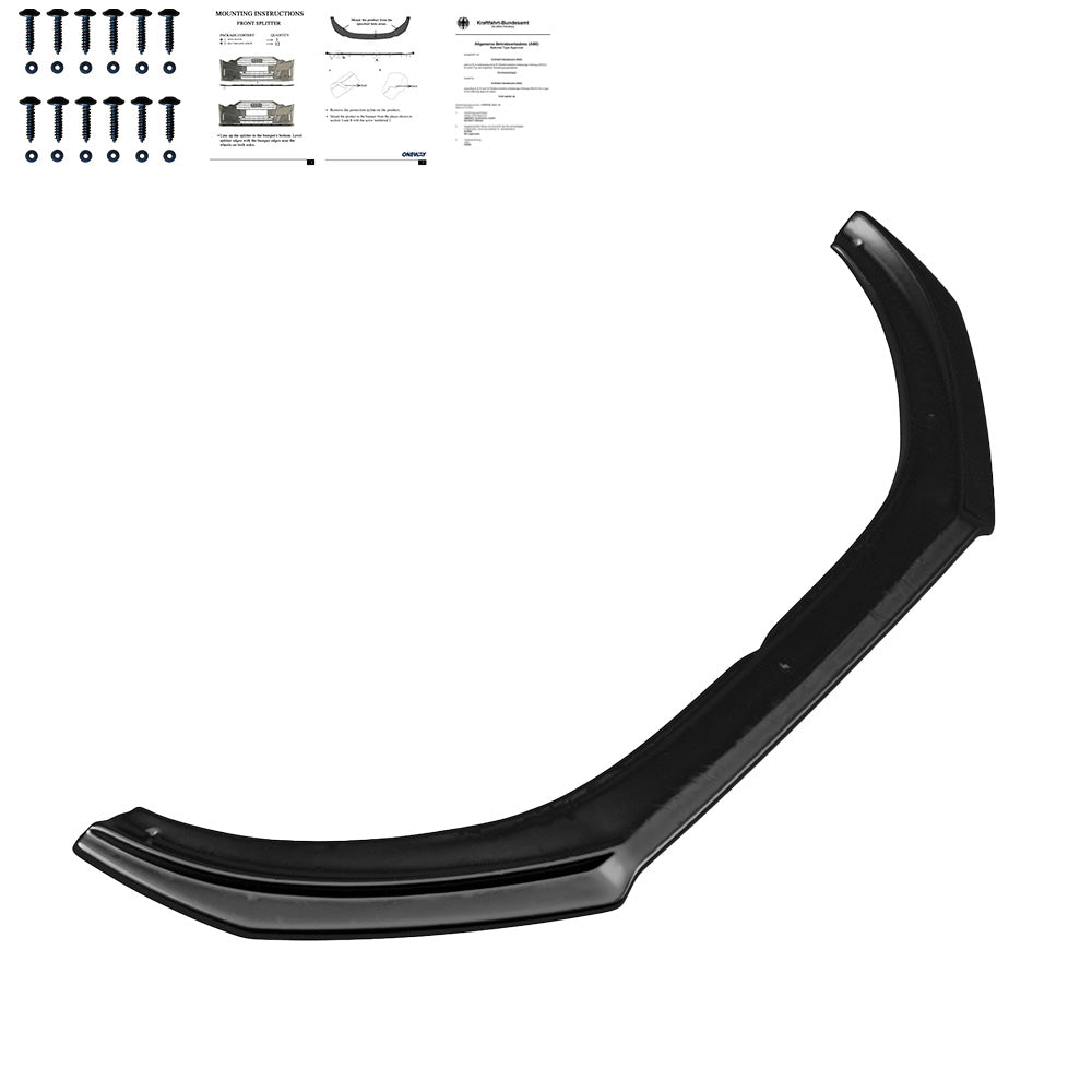 Frontsplitter passend für Volvo V40 R-Design 2012-2019 mit ABE TÜV Hochglanz Schwarz