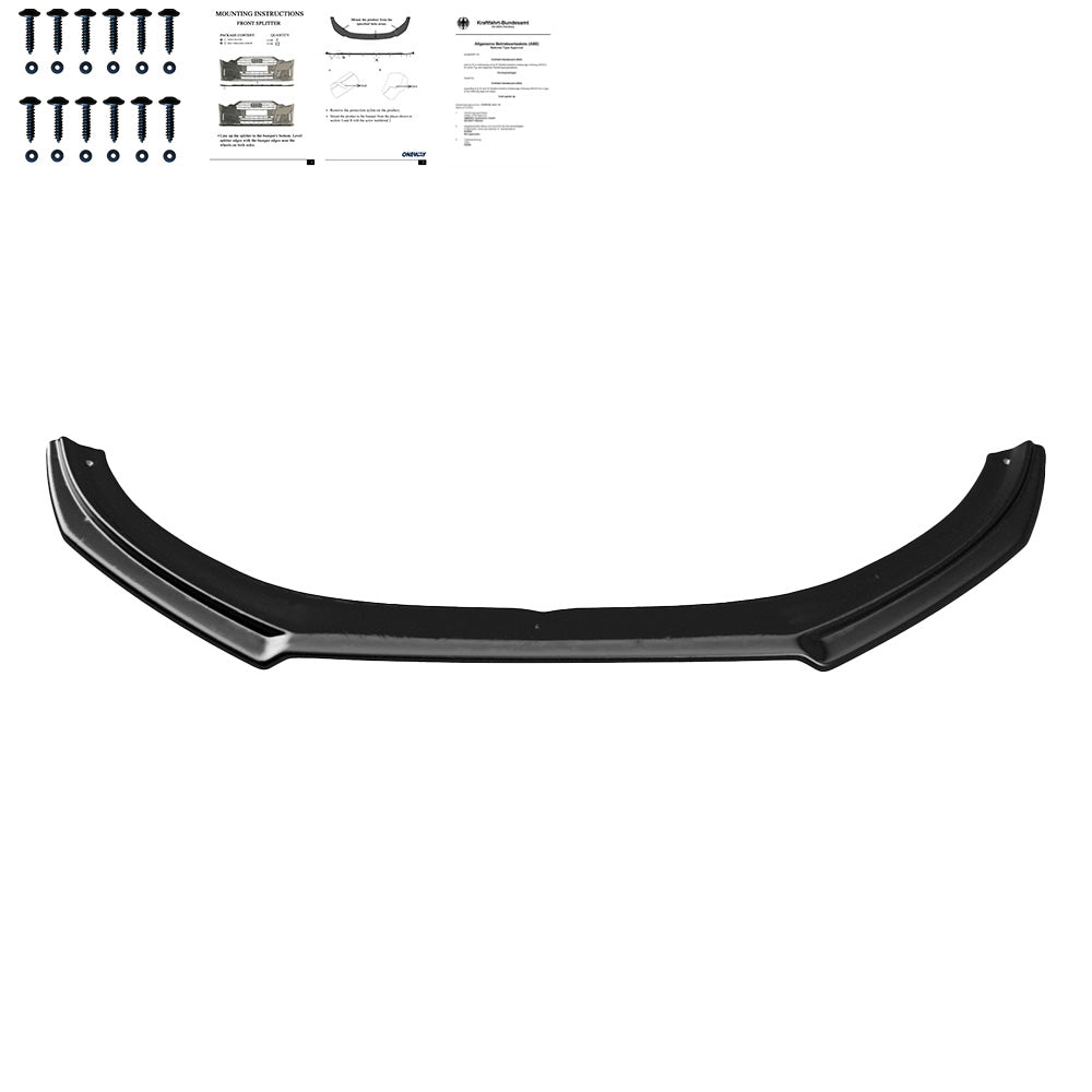 Frontsplitter passend für Volvo V40 R-Design 2012-2019 mit ABE TÜV Hochglanz Schwarz