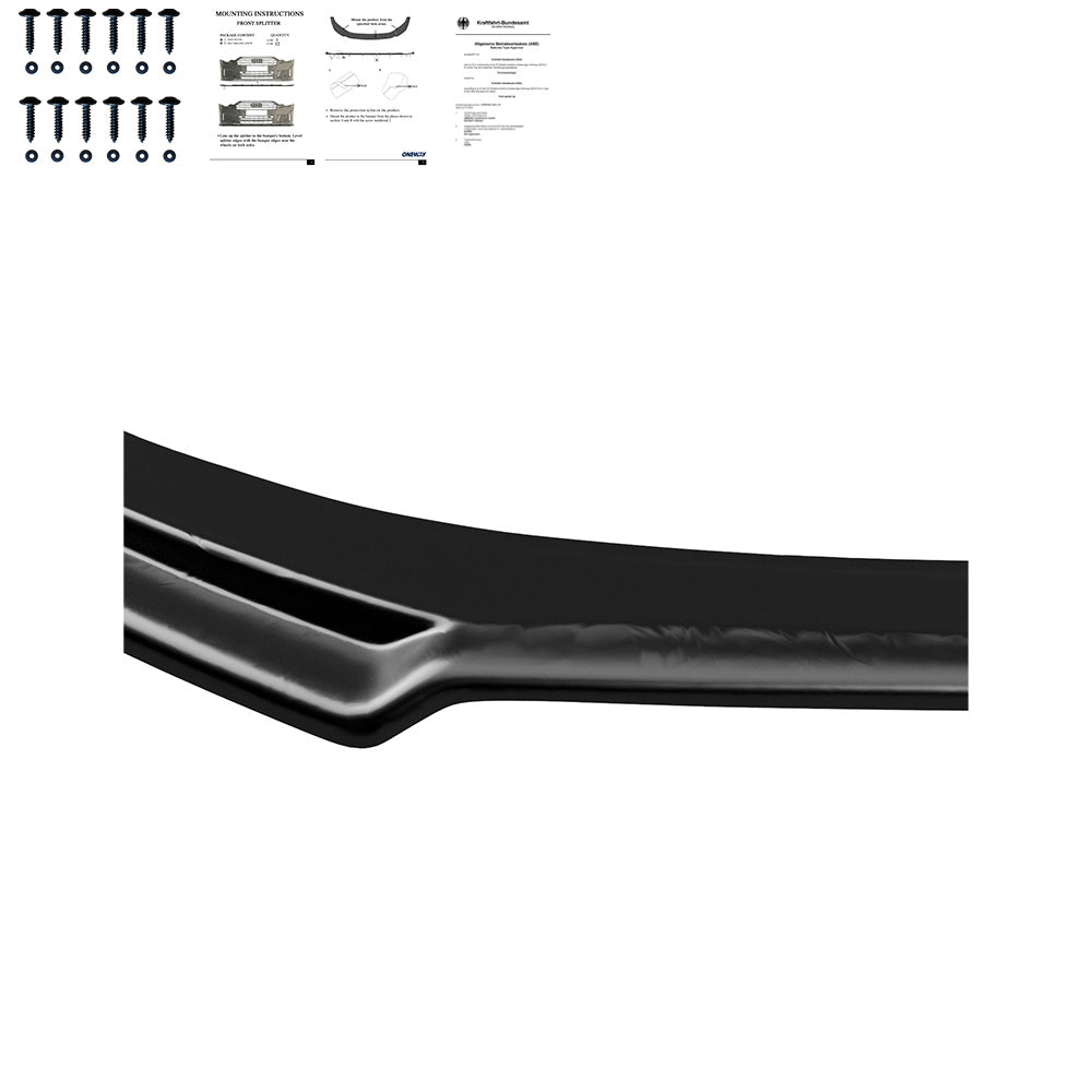 Frontsplitter passend für Volvo V40 R-Design 2012-2019 mit ABE TÜV Hochglanz Schwarz