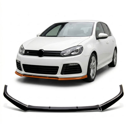 Frontspoiler Hochglanz Schwarz passend für VW Golf 6 R 2008-2012