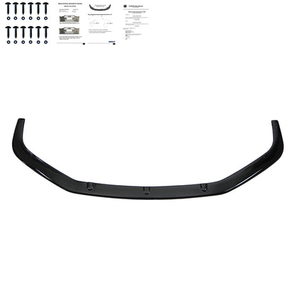 FS01.019 - Frontsplitter passend für VW Transporter T6 Sportline 2015-2019 mit ABE TÜV Hochglanz Schwarz