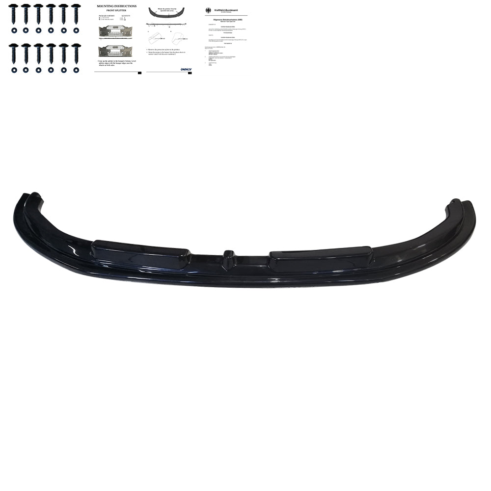 FS01.020 - Frontsplitter passend für VW Transporter T6.1 2019-2024 mit ABE TÜV Hochglanz Schwarz