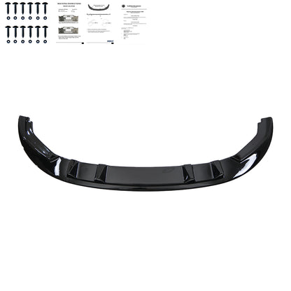 FS01.021 - Frontsplitter passend für VW Transporter T6.1 2019-2024 Version 2 mit ABE TÜV Hochglanz Schwarz