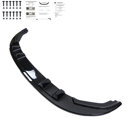 FS01.021 - Frontsplitter passend für VW Transporter T6.1 2019-2024 Version 2 mit ABE TÜV Hochglanz Schwarz