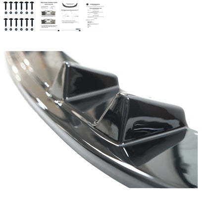 FS01.021 - Frontsplitter passend für VW Transporter T6.1 2019-2024 Version 2 mit ABE TÜV Hochglanz Schwarz
