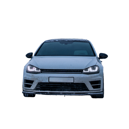 FS01.022 - Frontsplitter passend für VW Golf MK 7 R 2013-2016 Version 2 mit ABE TÜV Hochglanz Schwarz