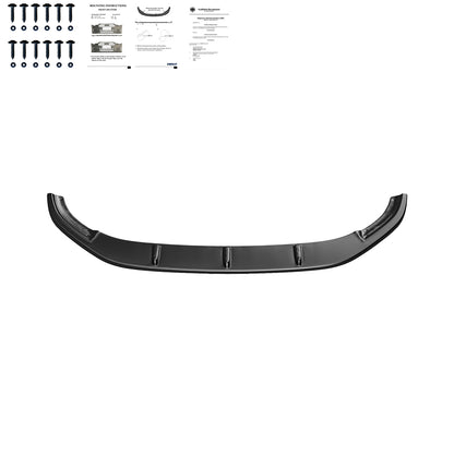 Frontsplitter passend für VW Golf MK 7 R / R-Line 2013-2016 Version 2 mit ABE TÜV Hochglanz Schwarz