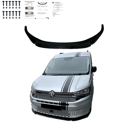 Frontsplitter passend für VW Caddy MK5 2021+ mit ABE TÜV Hochglanz Schwarz