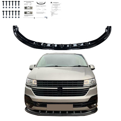 Frontsplitter passend für VW Transporter T6.1 2019-2021 Version 4 mit ABE TÜV Hochglanz Schwarz