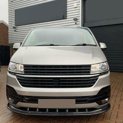 Frontsplitter passend für VW Transporter T6.1 2019-2021 Version 4 mit ABE TÜV Hochglanz Schwarz