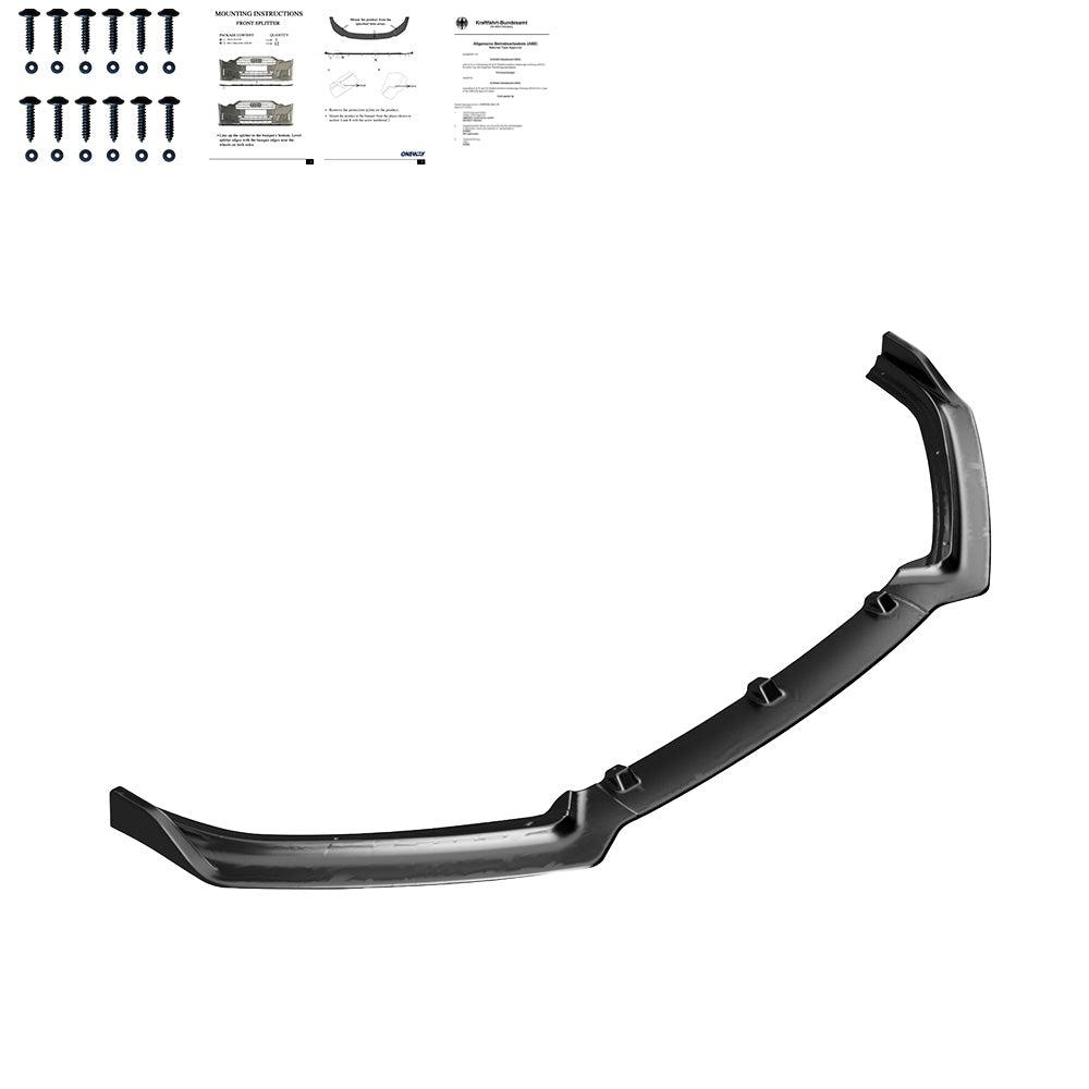 Frontsplitter passend für VW Polo MK5 6R/6C 2009-2017 mit ABE TÜV Hochglanz Schwarz