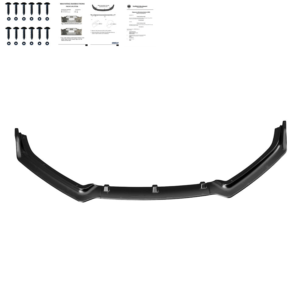 Frontsplitter passend für VW Polo MK5 6R/6C 2009-2017 mit ABE TÜV Hochglanz Schwarz
