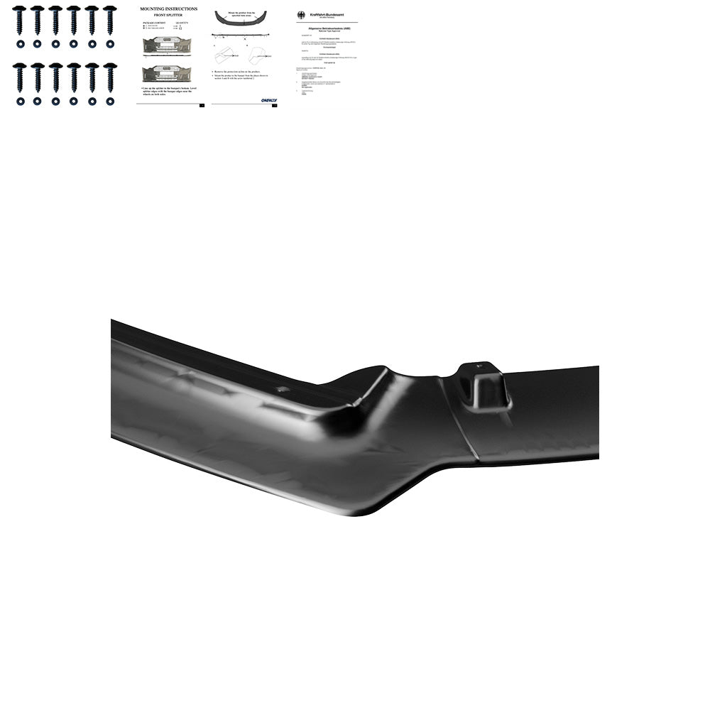 Frontsplitter passend für VW Polo MK5 6R/6C 2009-2017 mit ABE TÜV Hochglanz Schwarz
