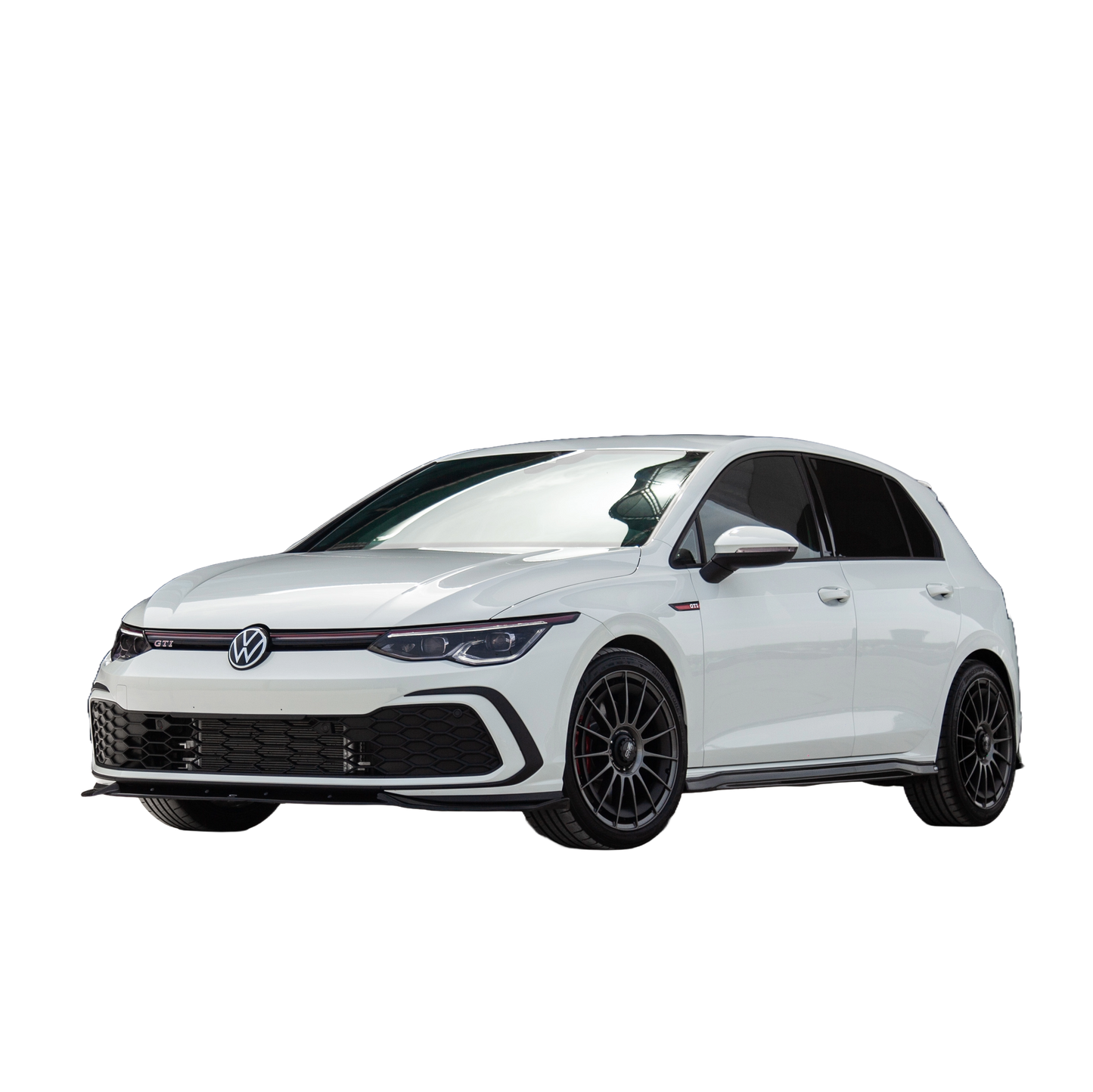 Frontsplitter passend für VW Golf MK 8 GTI / GTE / R-Line 2020-2024 mit ABE TÜV Hochglanz Schwarz