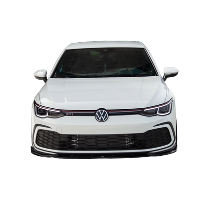 Frontsplitter passend für VW Golf MK 8 GTI / GTE / R-Line 2020-2024 mit ABE TÜV Hochglanz Schwarz