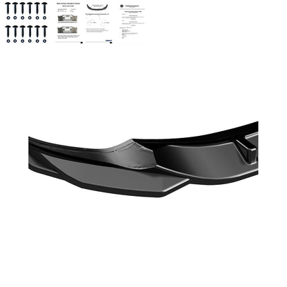 Frontsplitter passend für VW Tiguan MK2 R/R-Line Facelift 2020+ mit ABE TÜV Hochglanz Schwarz