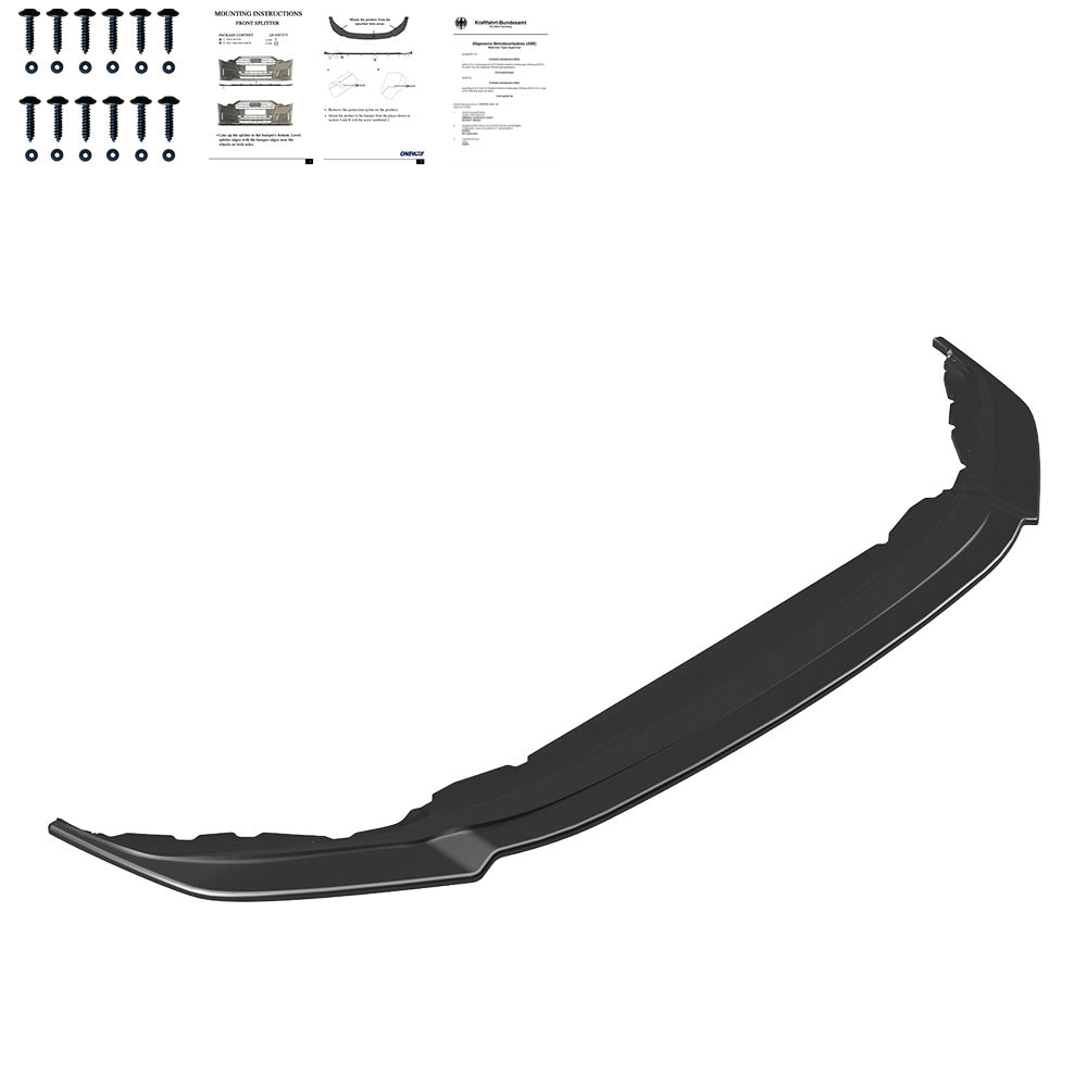 Frontsplitter passend für VW Tiguan MK2 R-Line 2015-2020 mit ABE TÜV Hochglanz Schwarz