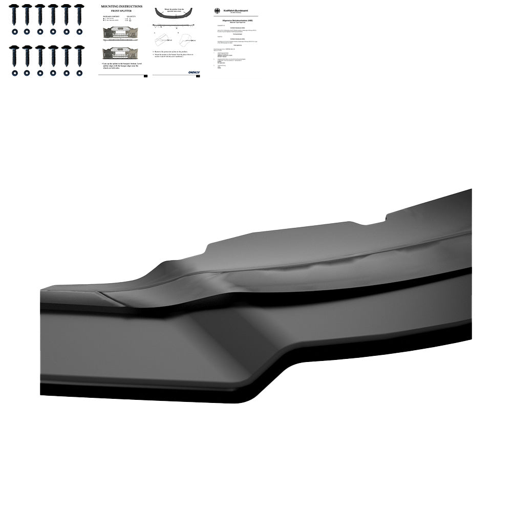 Frontsplitter passend für VW Tiguan MK2 R-Line 2015-2020 mit ABE TÜV Hochglanz Schwarz