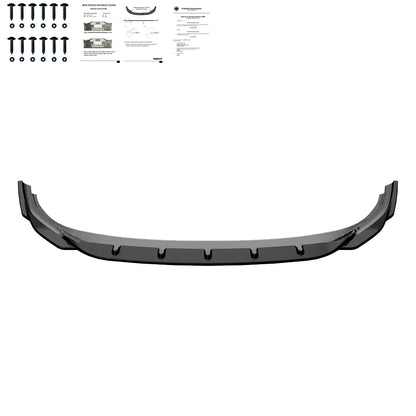 Frontsplitter Hochglanz Schwarz passend für VW Golf MK 8 R 2020-2024 mit ABE TÜV