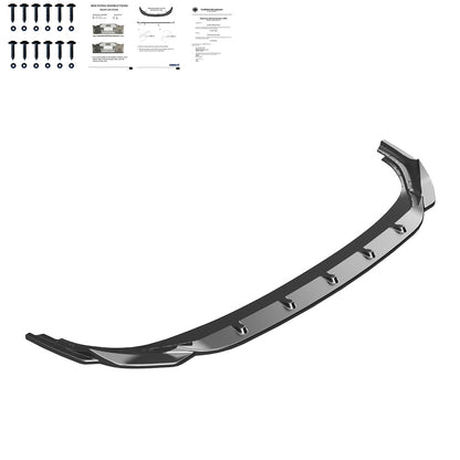 Frontsplitter Hochglanz Schwarz passend für VW Golf MK 8 R 2020-2024 mit ABE TÜV