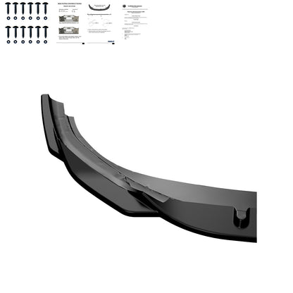 Frontsplitter Hochglanz Schwarz passend für VW Golf MK 8 R 2020-2024 mit ABE TÜV