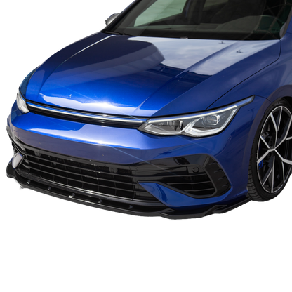 Frontsplitter Hochglanz Schwarz passend für VW Golf MK 8 R 2020-2024 mit ABE TÜV