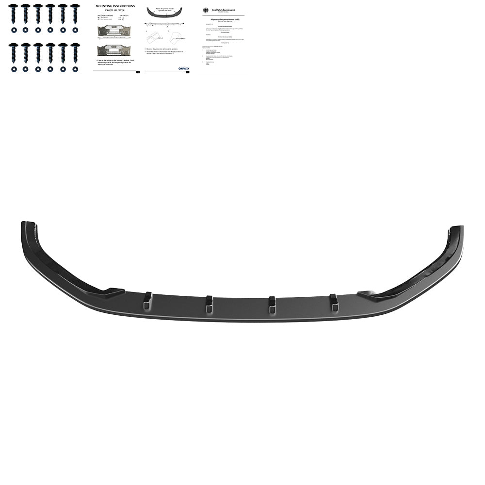 FS01.154 - Frontsplitter passend für VW Golf Mk7 GTI 2013-2016 Hochglanz Schwarz