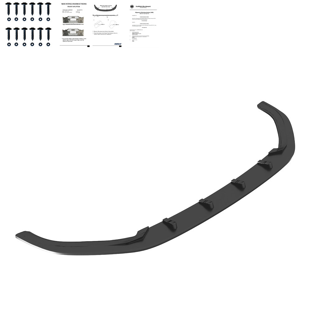 FS01.154 - Frontsplitter passend für VW Golf Mk7 GTI 2013-2016 Hochglanz Schwarz