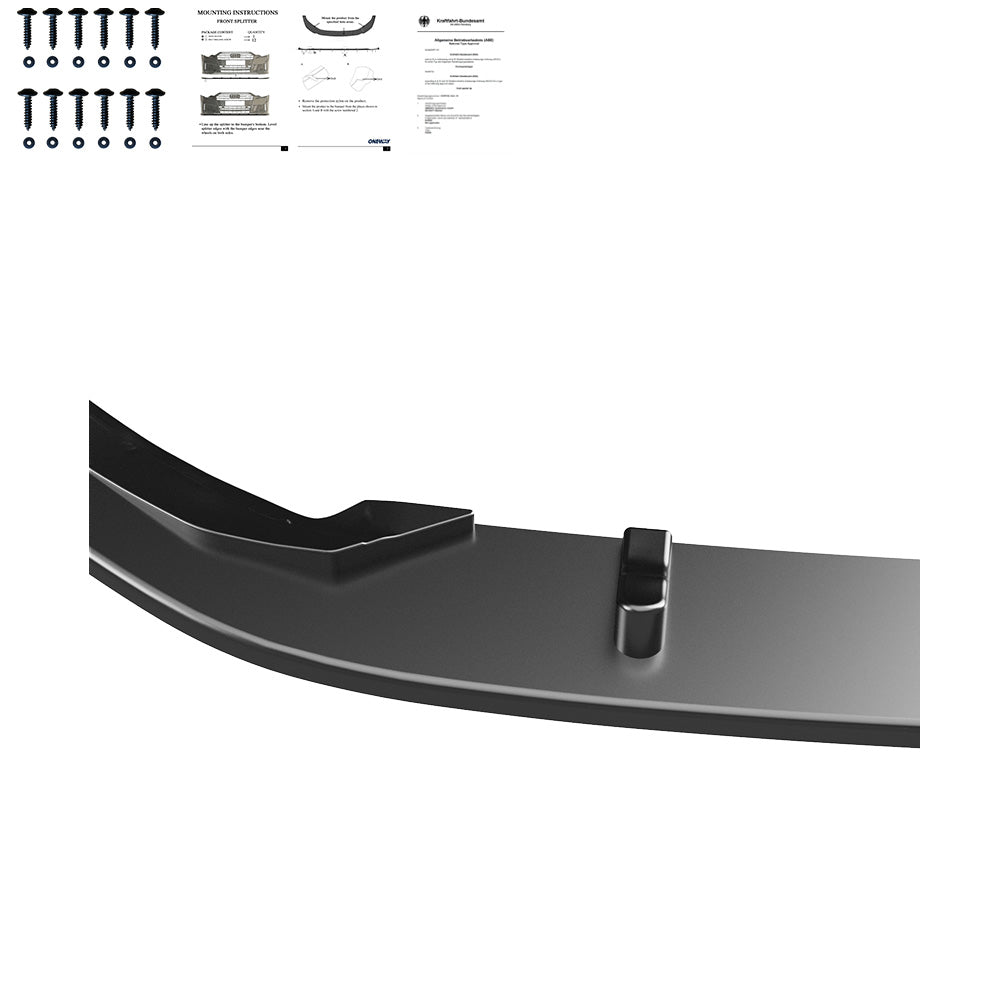 FS01.154 - Frontsplitter passend für VW Golf Mk7 GTI 2013-2016 Hochglanz Schwarz