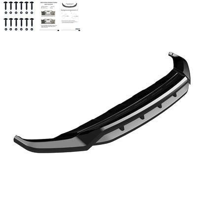 FS01.175 - Frontsplitter passend für VW Touareg R-Line Mk3 Facelift 2024+ Hochglanz Schwarz