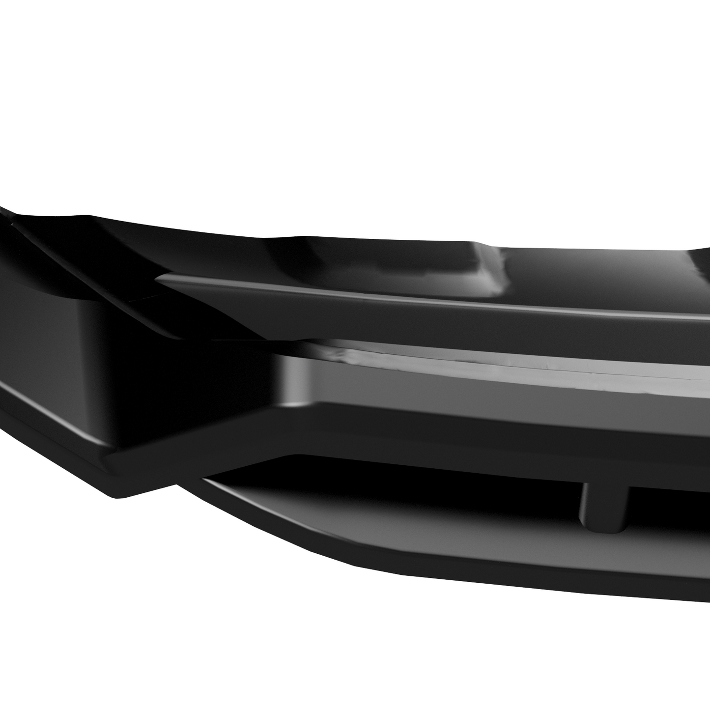 FS01.175 - Frontsplitter passend für VW Touareg R-Line Mk3 Facelift 2024+ Hochglanz Schwarz
